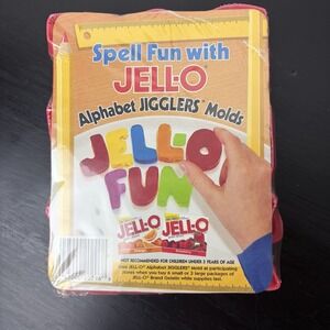Vintage Jello Alphabet Jigglers 26 Letter Jiggler Molds New In‎ Package